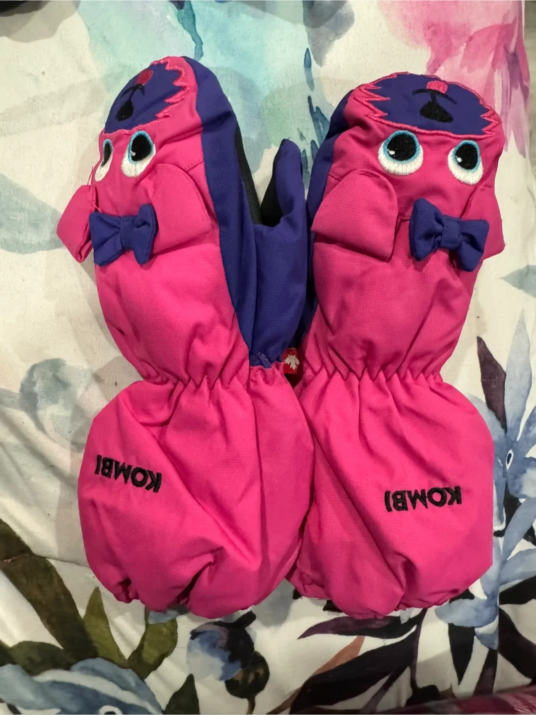 Kombi Kids' Mittens - Pink & Blue