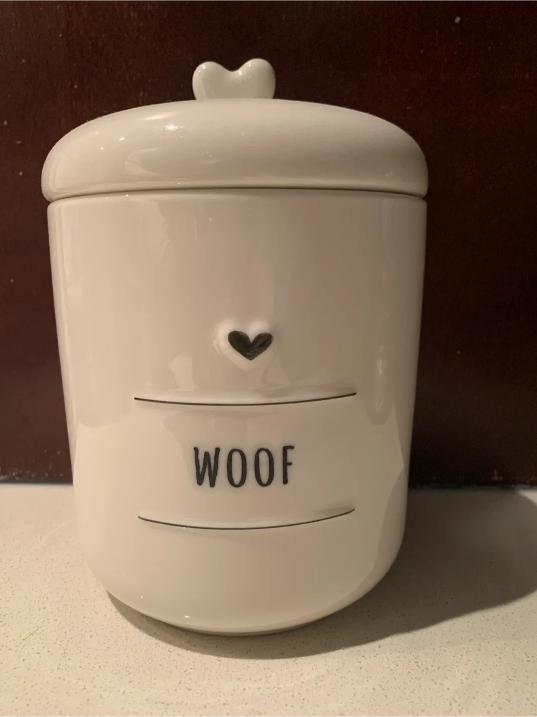WOOF Treat Jar for Dogs