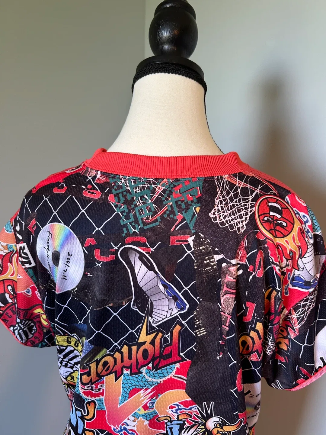 VINTAGE/RARE NIKE Graphic Mesh Jersey Dress - Streetwear XL 🔥 image indicator(5)