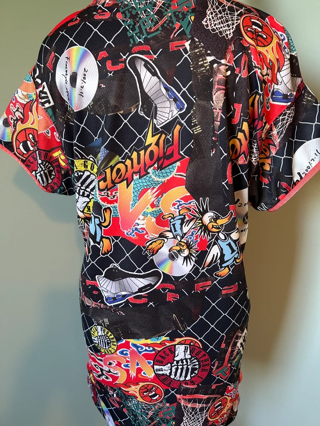 VINTAGE/RARE NIKE Graphic Mesh Jersey Dress - Streetwear XL 🔥 image indicator(3)