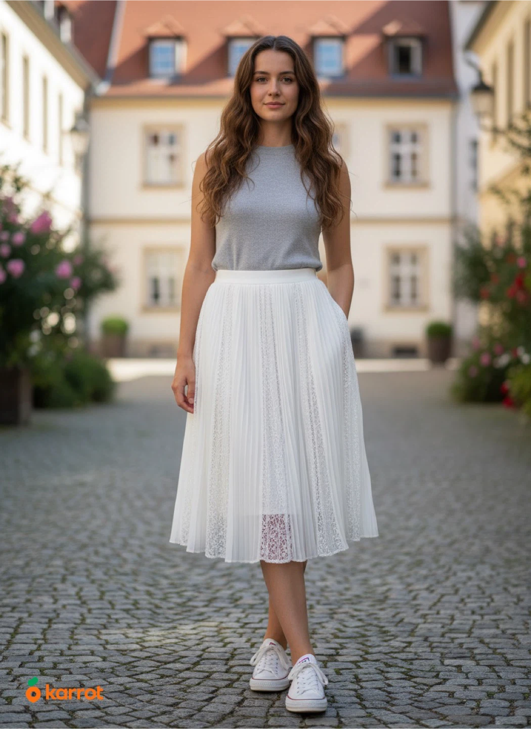 White Pleated Skirt - photo 2