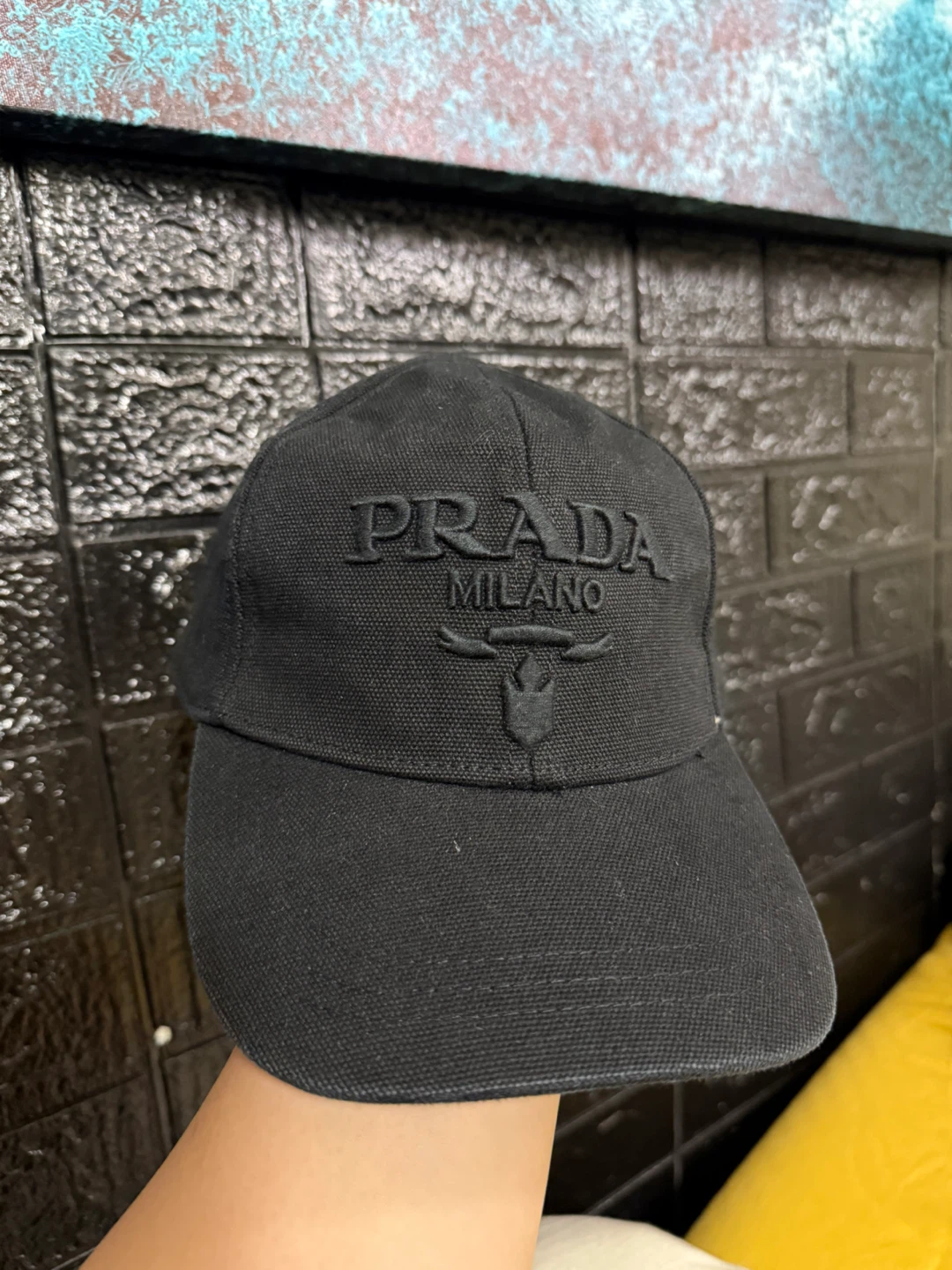 Prada Milano Black Baseball Cap