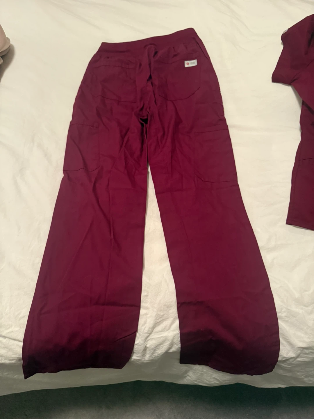 Rhino Burgundy Scrub Set