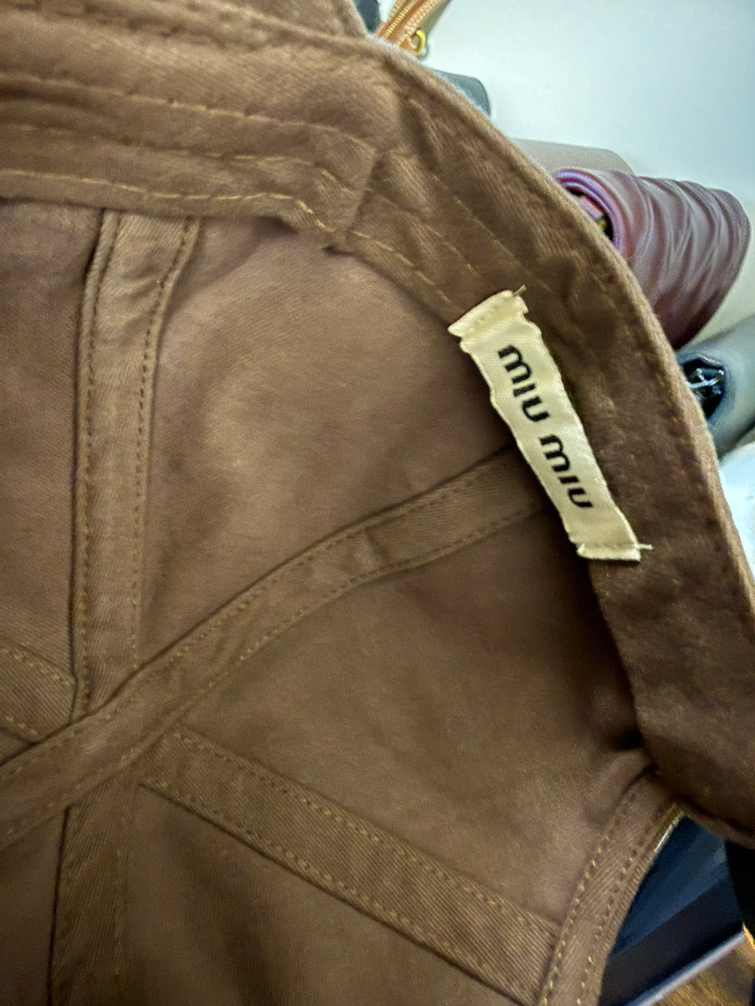 Miu Miu Brown Baseball Cap - photo 5