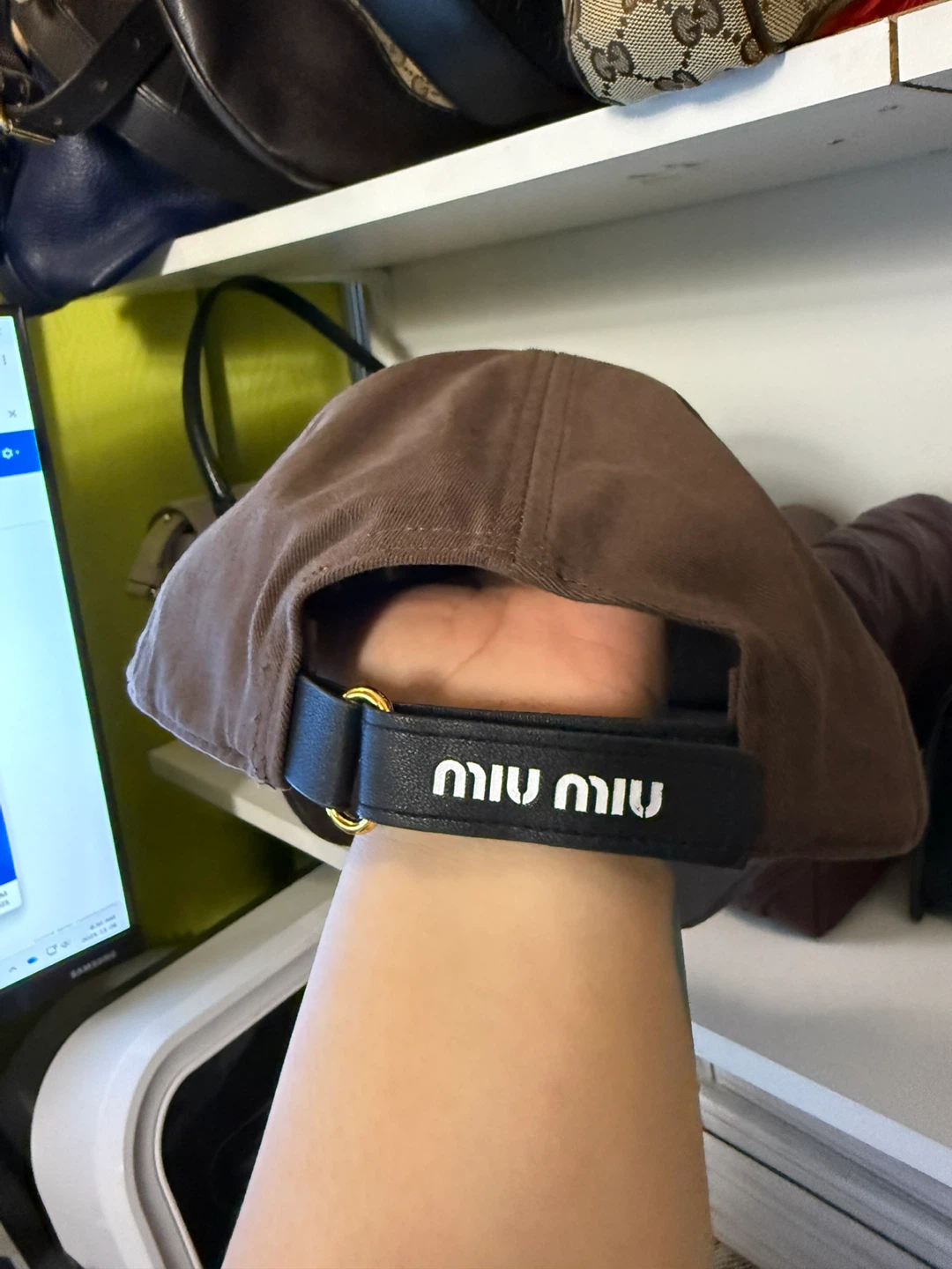 Miu Miu Brown Baseball Cap - photo 3