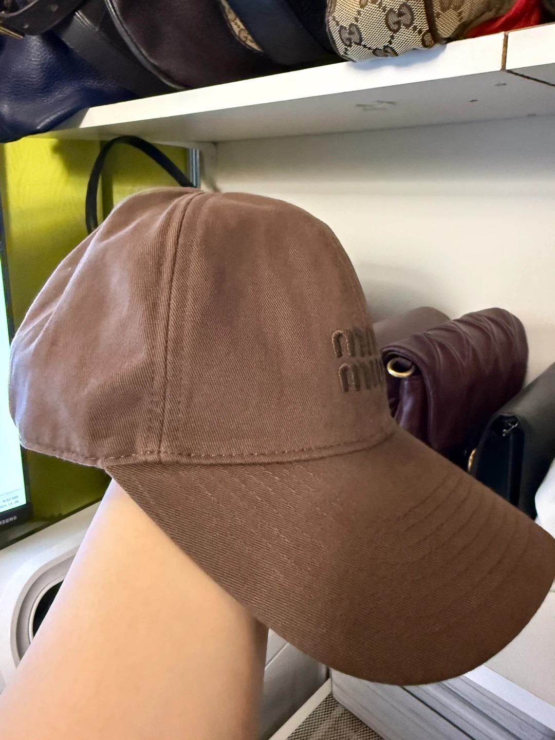 Miu Miu Brown Baseball Cap - photo 2
