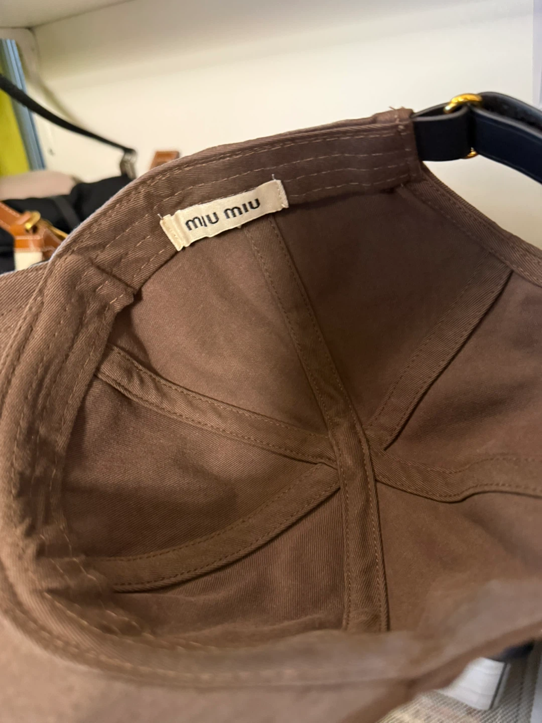 Miu Miu Brown Baseball Cap - photo 4