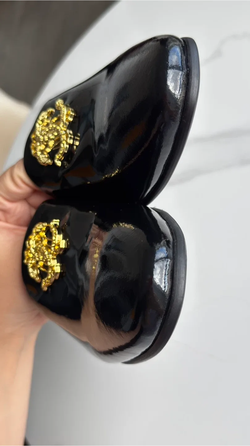 Roberto CAVALLI Leather Mules Black Glass MEN. image indicator(8)