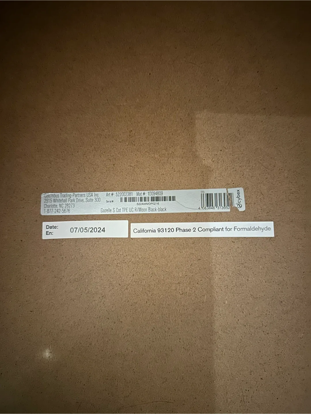 Cybex Gazelle S Cot - Moon Black Bassinet image indicator(5)