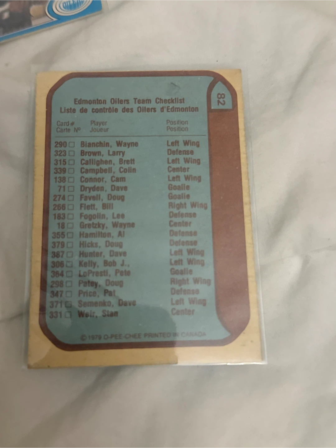 Vintage 1979 O-Pee-Chee Edmonton Oilers Hockey Cards