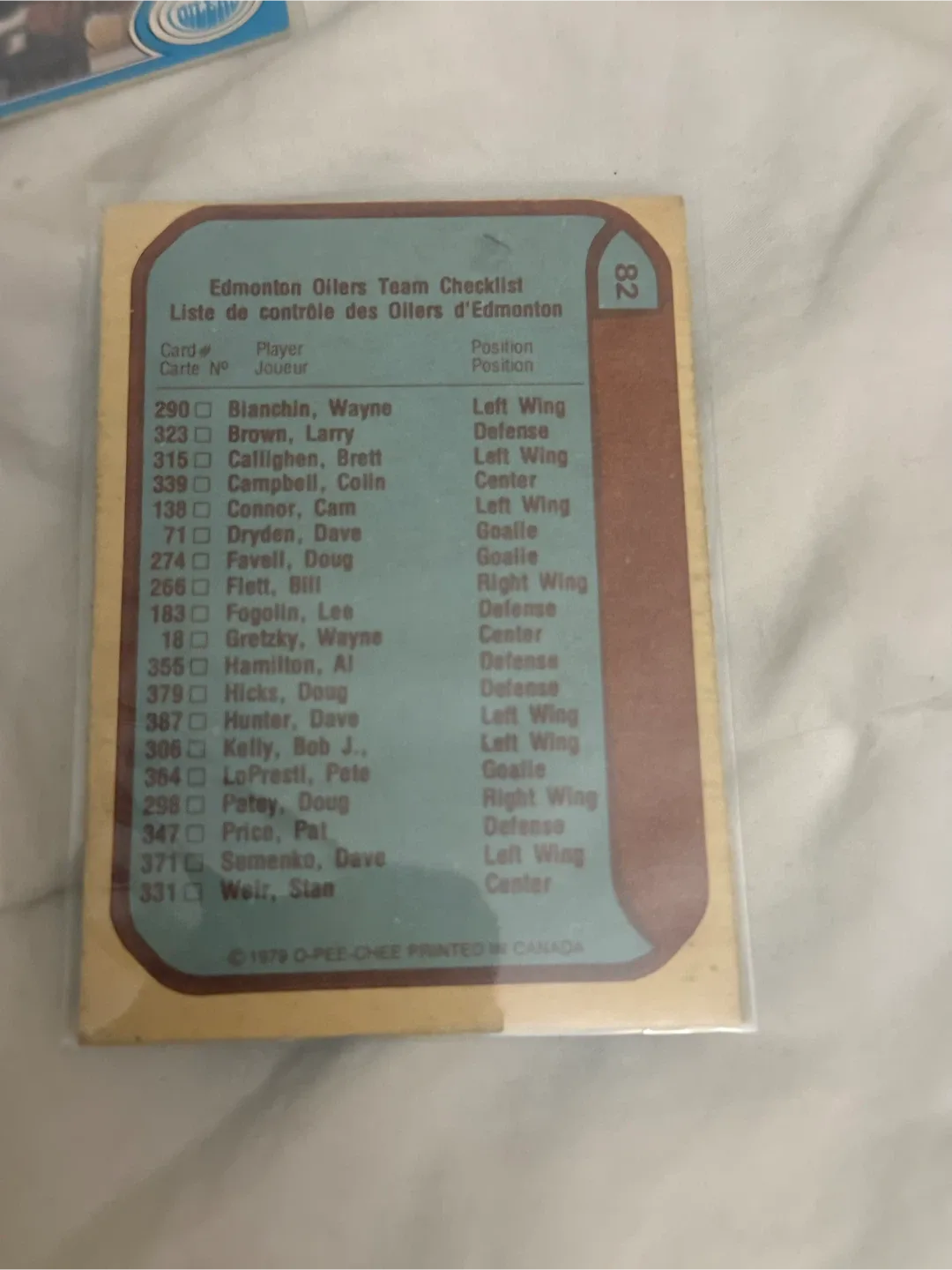 Vintage 1979 O-Pee-Chee Edmonton Oilers Hockey Cards