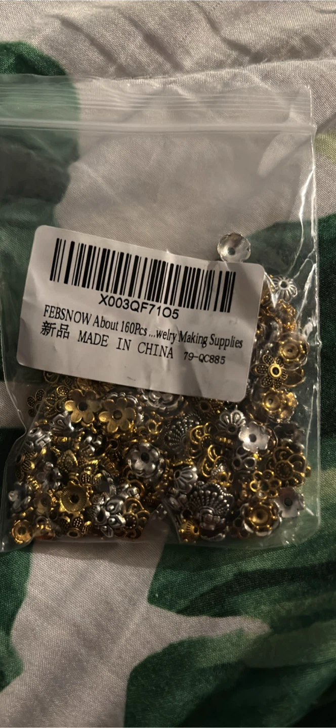 Bead spacers for jewelry making (silver and gold) - photo 4