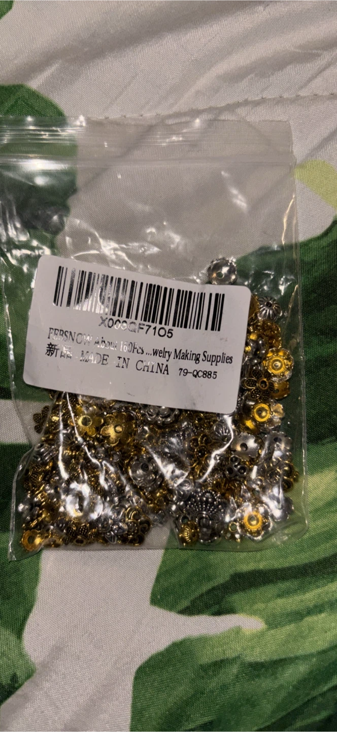 Bead spacers for jewelry making (silver and gold) - photo 3