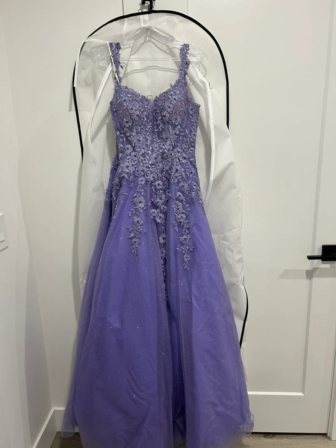 Lisa's Bridal Purple Formal Dress image indicator(3)