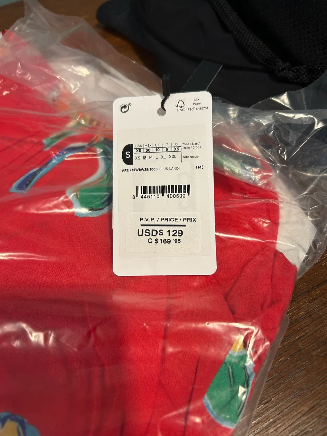 Desigual Red Floral Blouse - Size S (New) image indicator(5)