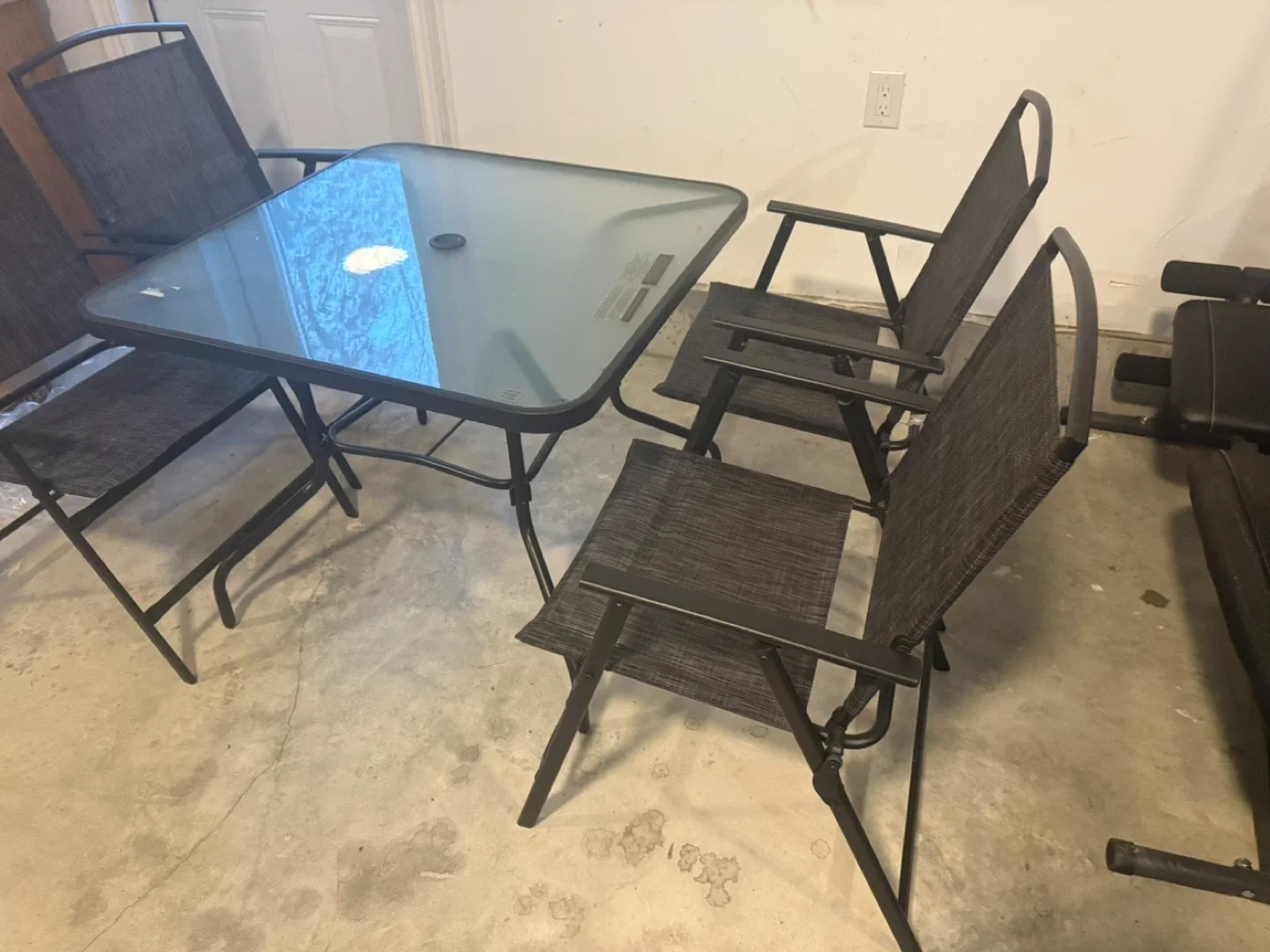 Patio Table with Four Chairs - Great Condition!