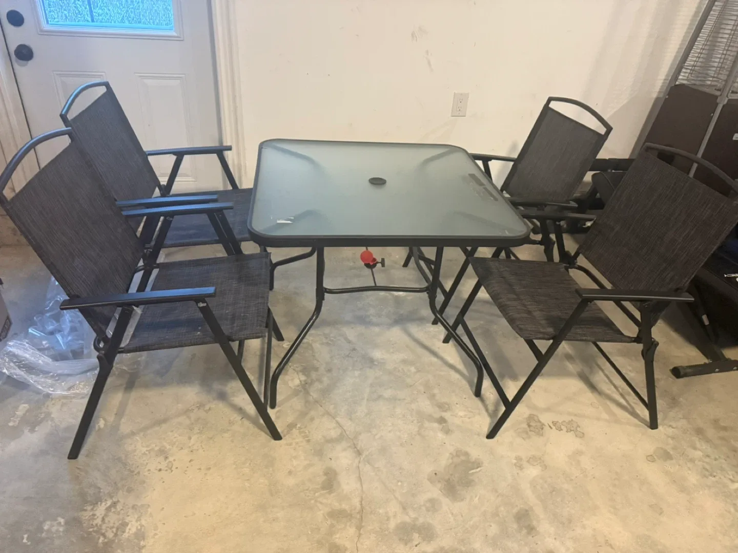 Patio Table with Four Chairs - Great Condition! image indicator(3)