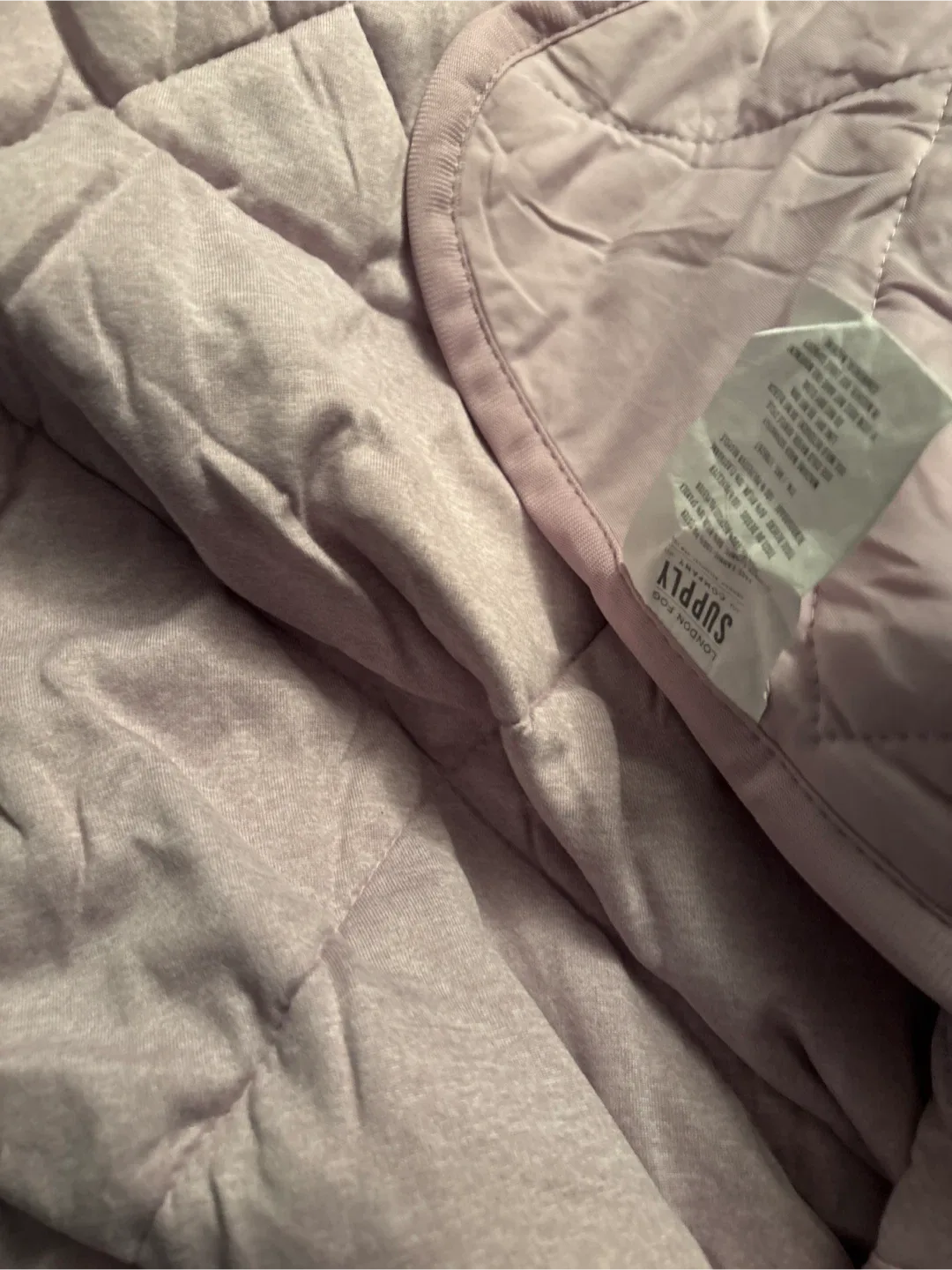 NWOT London Fog Supply Quilted Throw Blanket