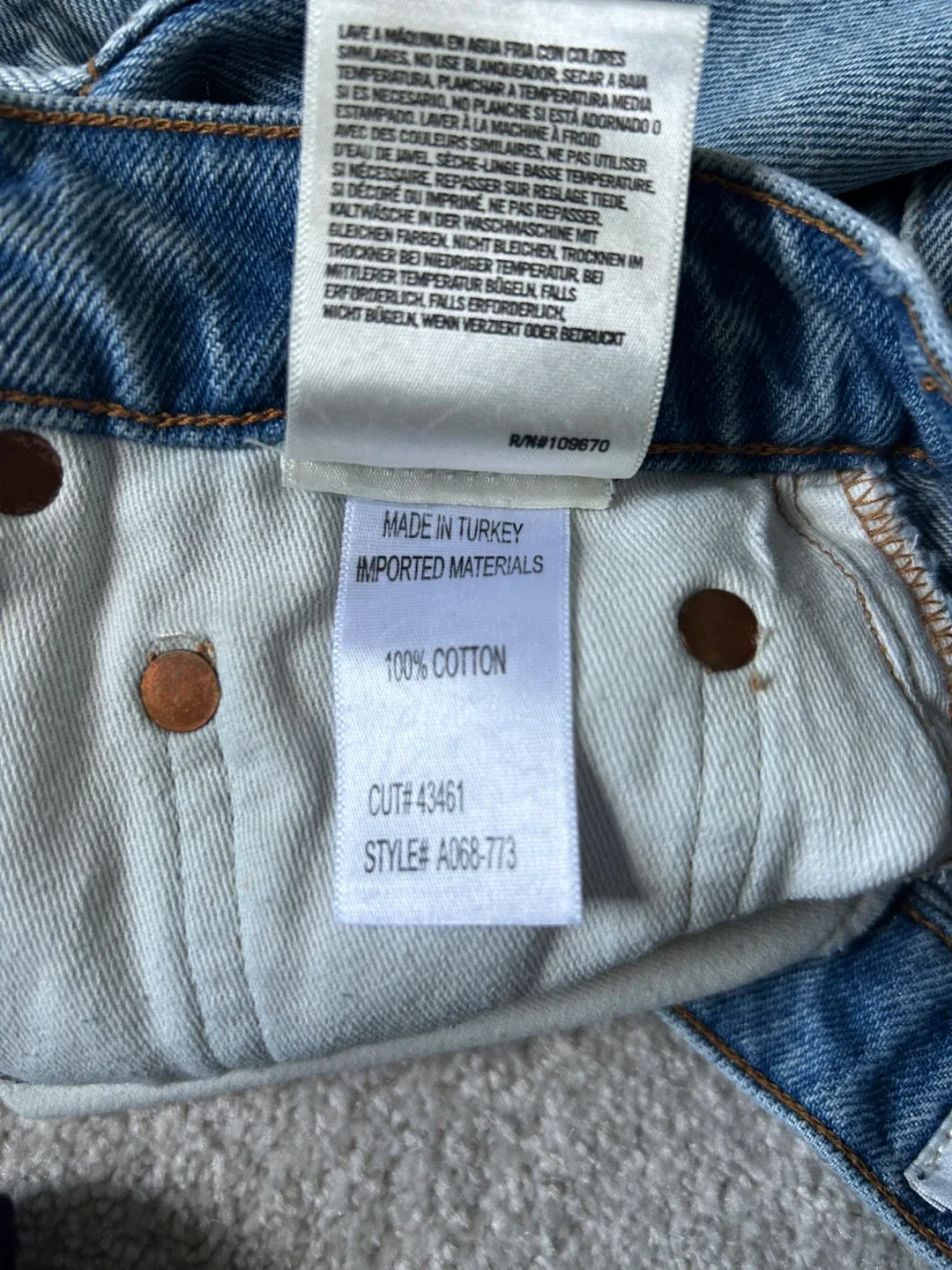 AGOLDE Denim Skirt - Size 23 image indicator(5)