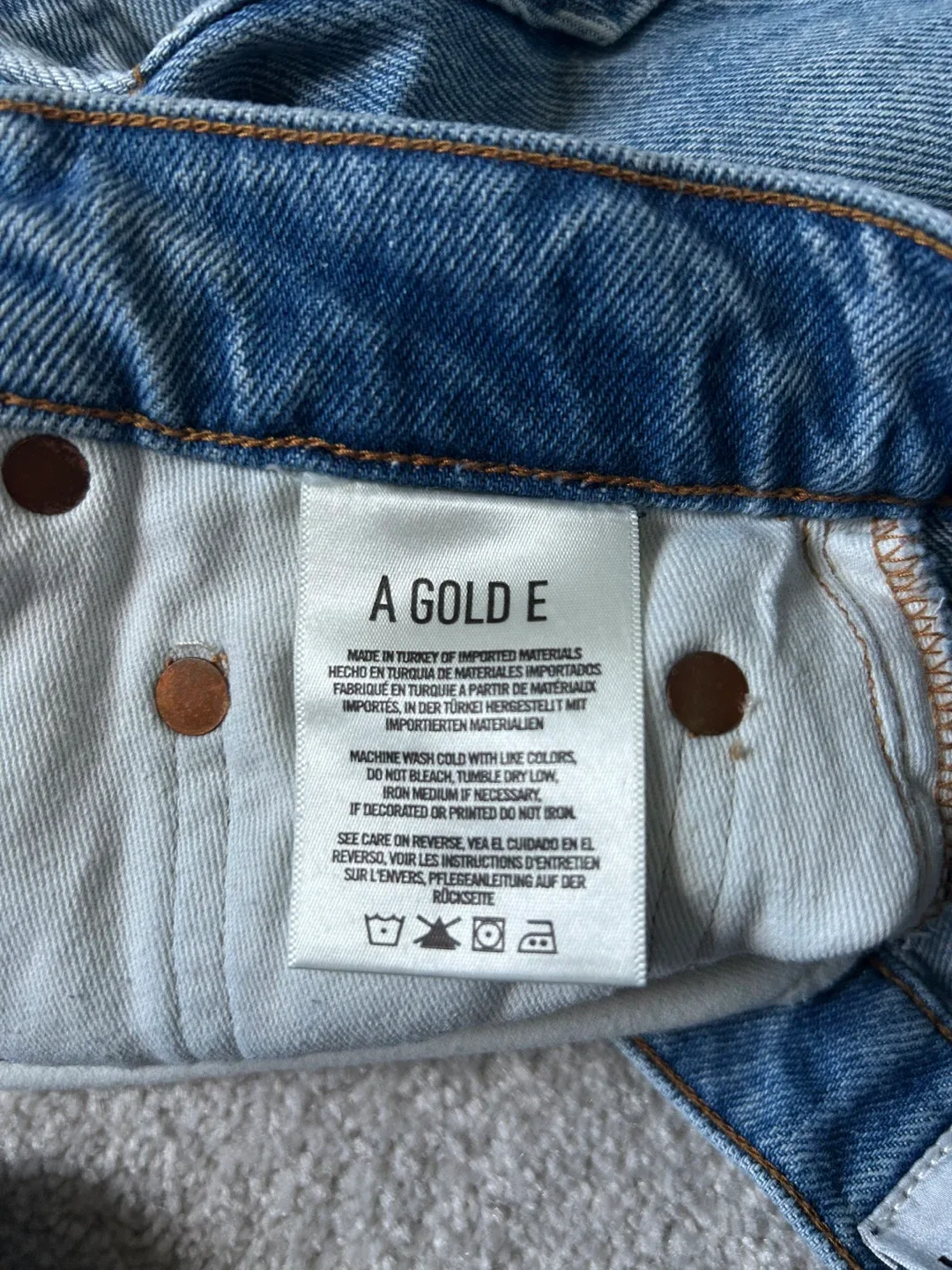 AGOLDE Denim Skirt - Size 23 image indicator(4)