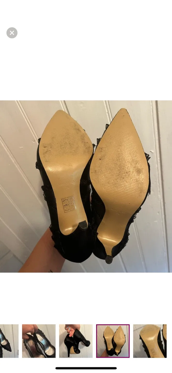 Nine West Black Heels, Size 8 image indicator(6)