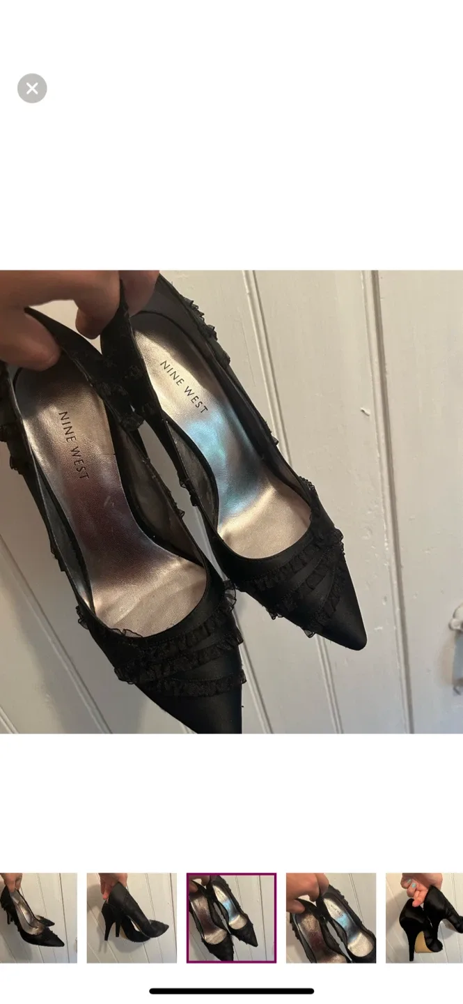 Nine West Black Heels, Size 8 image indicator(3)