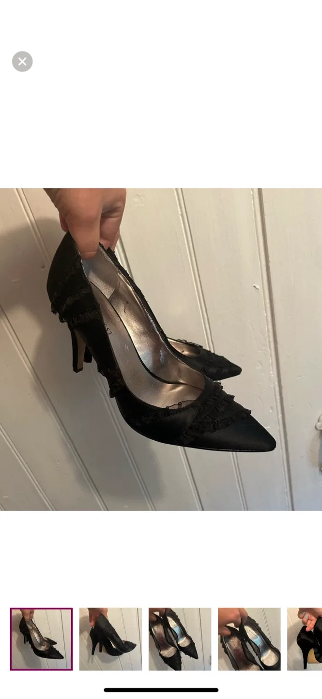 Nine West Black Heels, Size 8