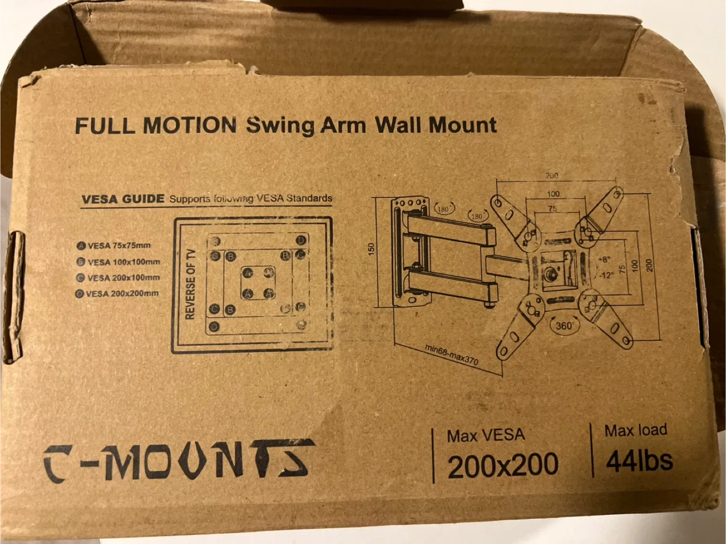Full Motion TV Wall Mount image indicator(2)
