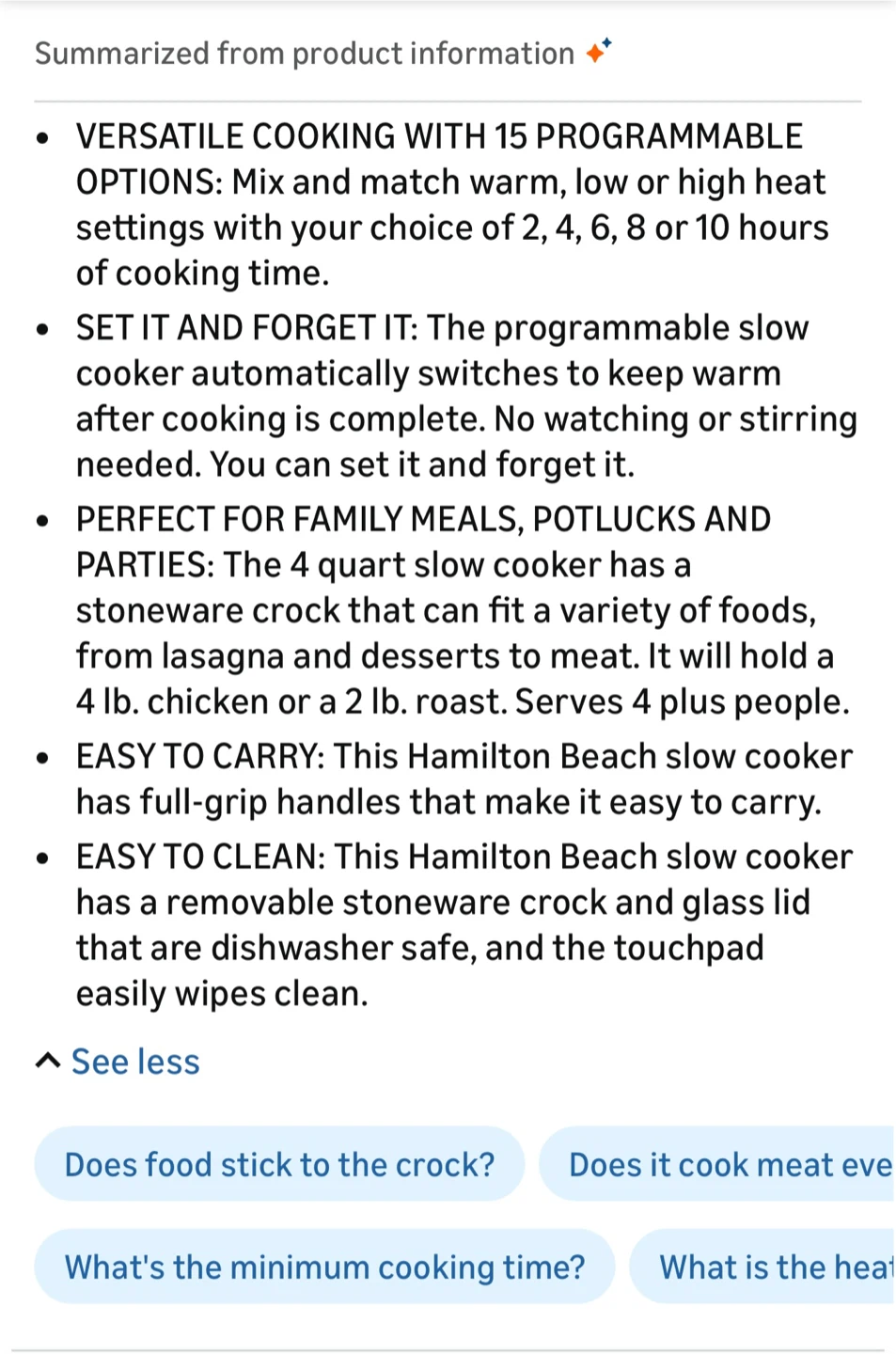 Hamilton Beach 4 Quart Slow Cooker - Silver - photo 4