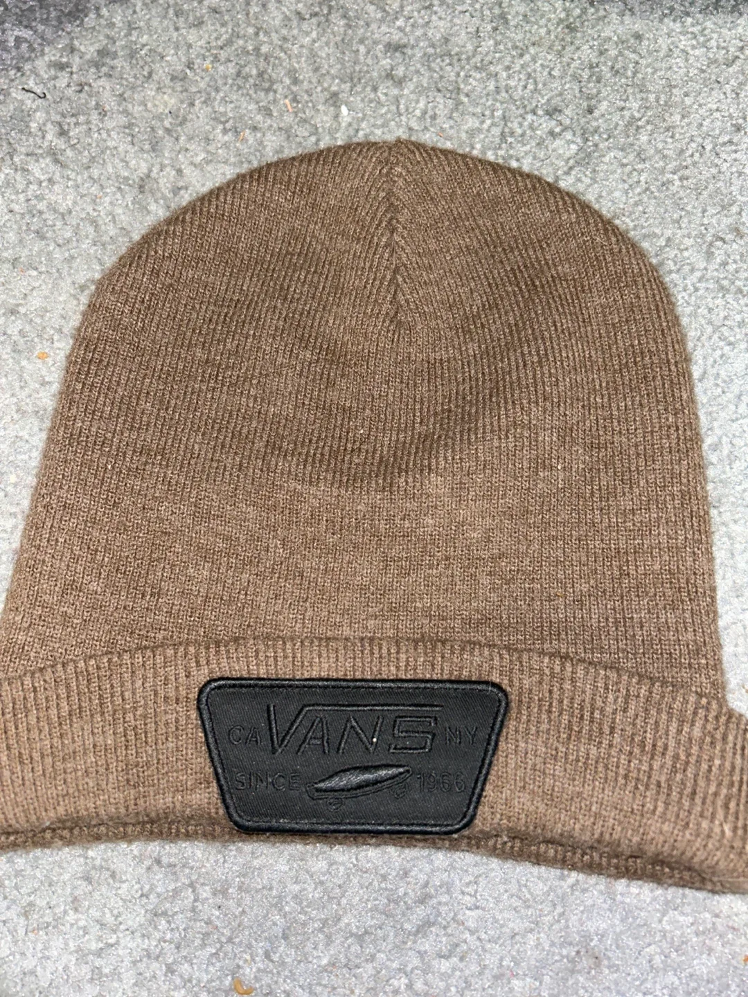 Brown vans beanie