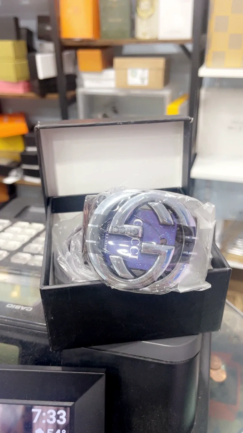 Gucci Leather Belt with Double G Buckle - New in Box! image indicator(5)