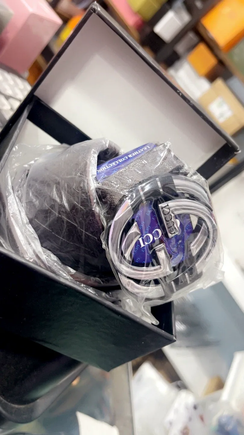 Gucci Leather Belt with Double G Buckle - New in Box! image indicator(4)