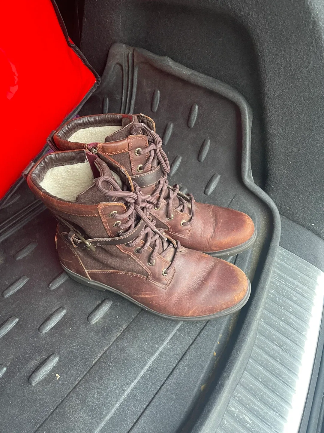 UGG Waterproof Leather Boots - Size 10