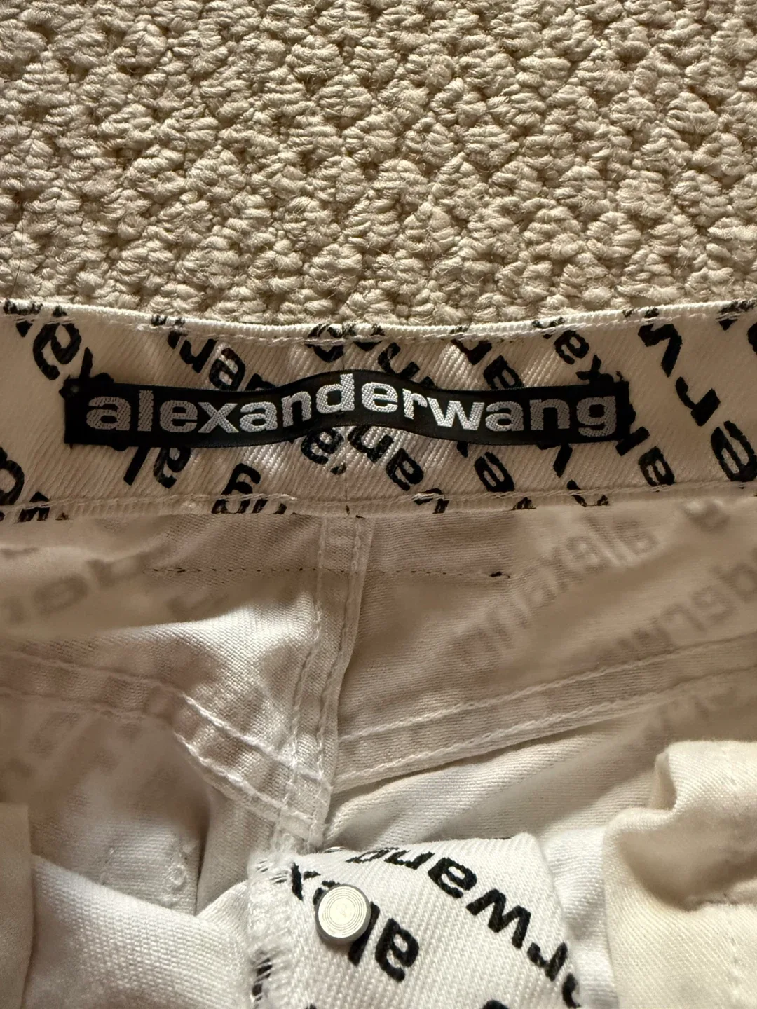 Alexander Wang All Over Logo Pants - Size 24 image indicator(4)