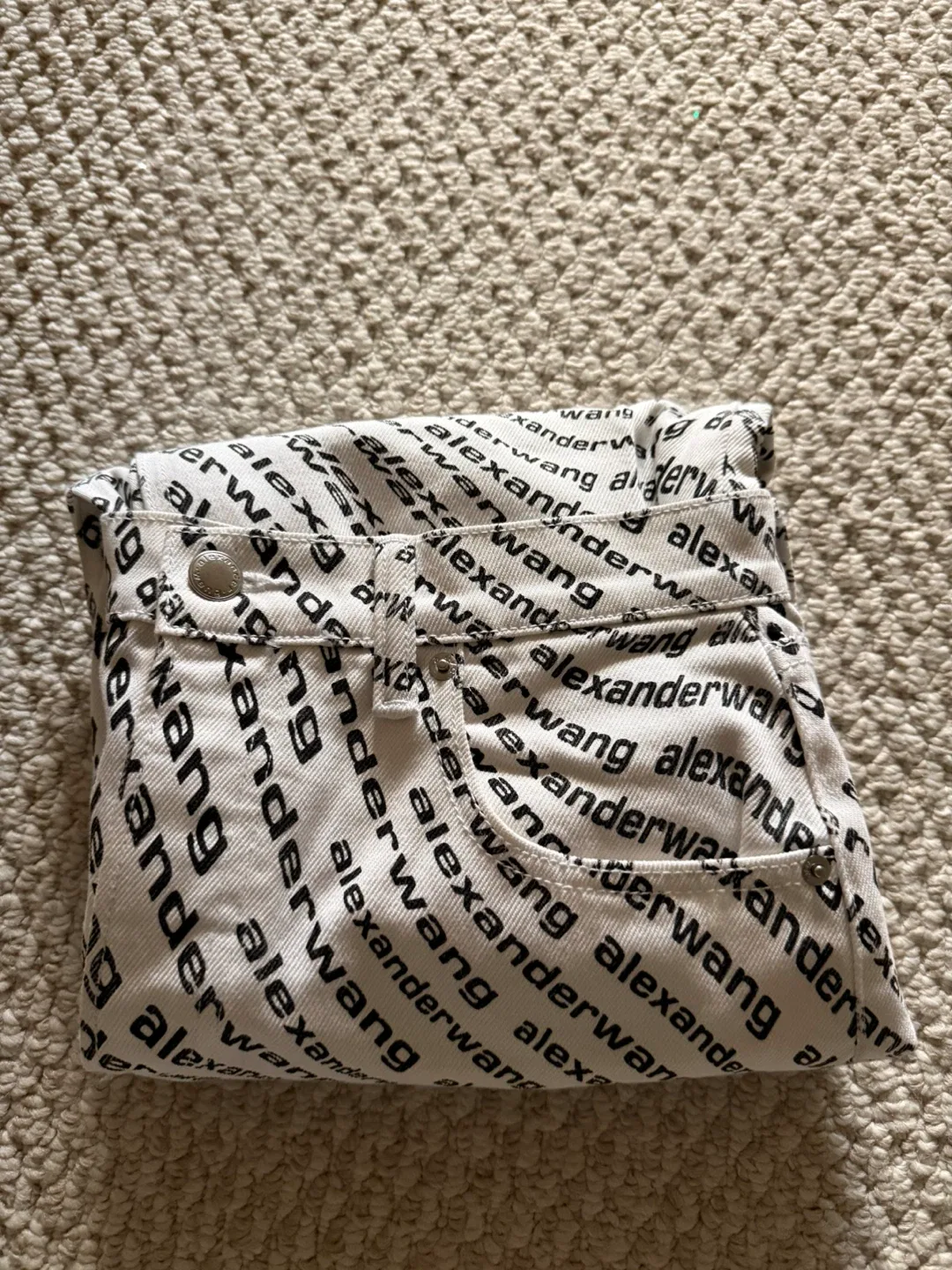 Alexander Wang All Over Logo Pants - Size 24 image indicator(7)