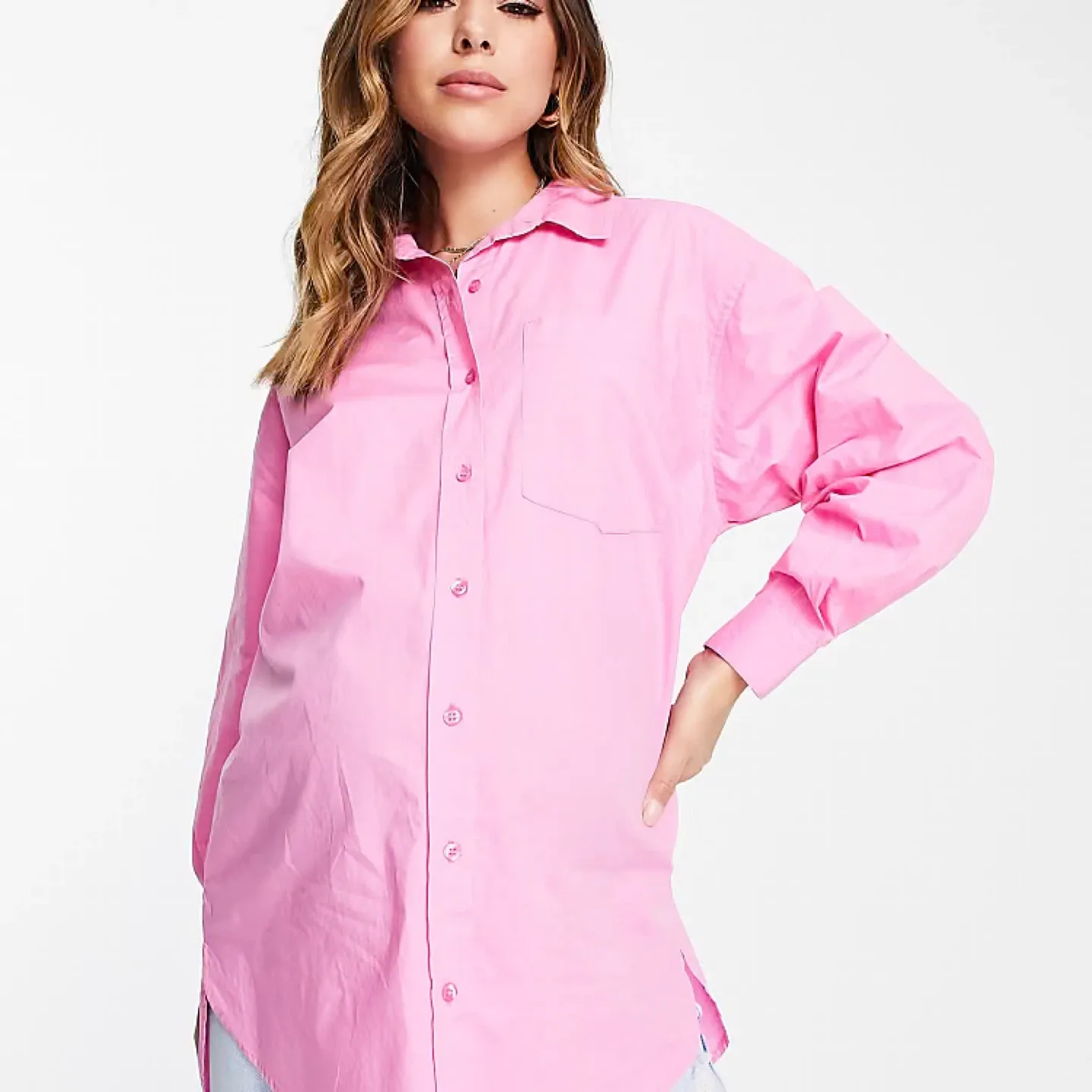 New Look Maternity Pink Shirt - Size 4