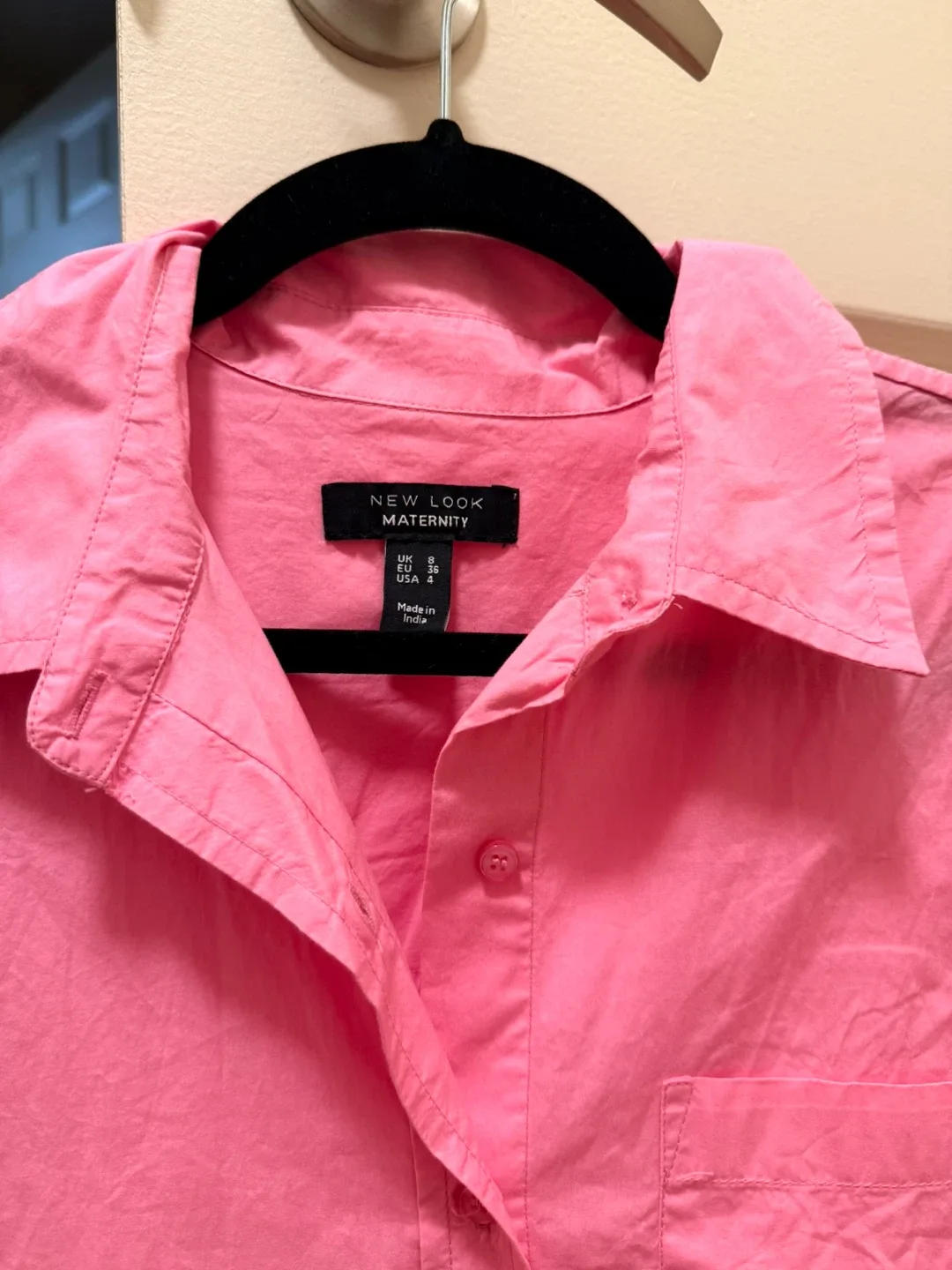 New Look Maternity Pink Shirt - Size 4 image indicator(3)