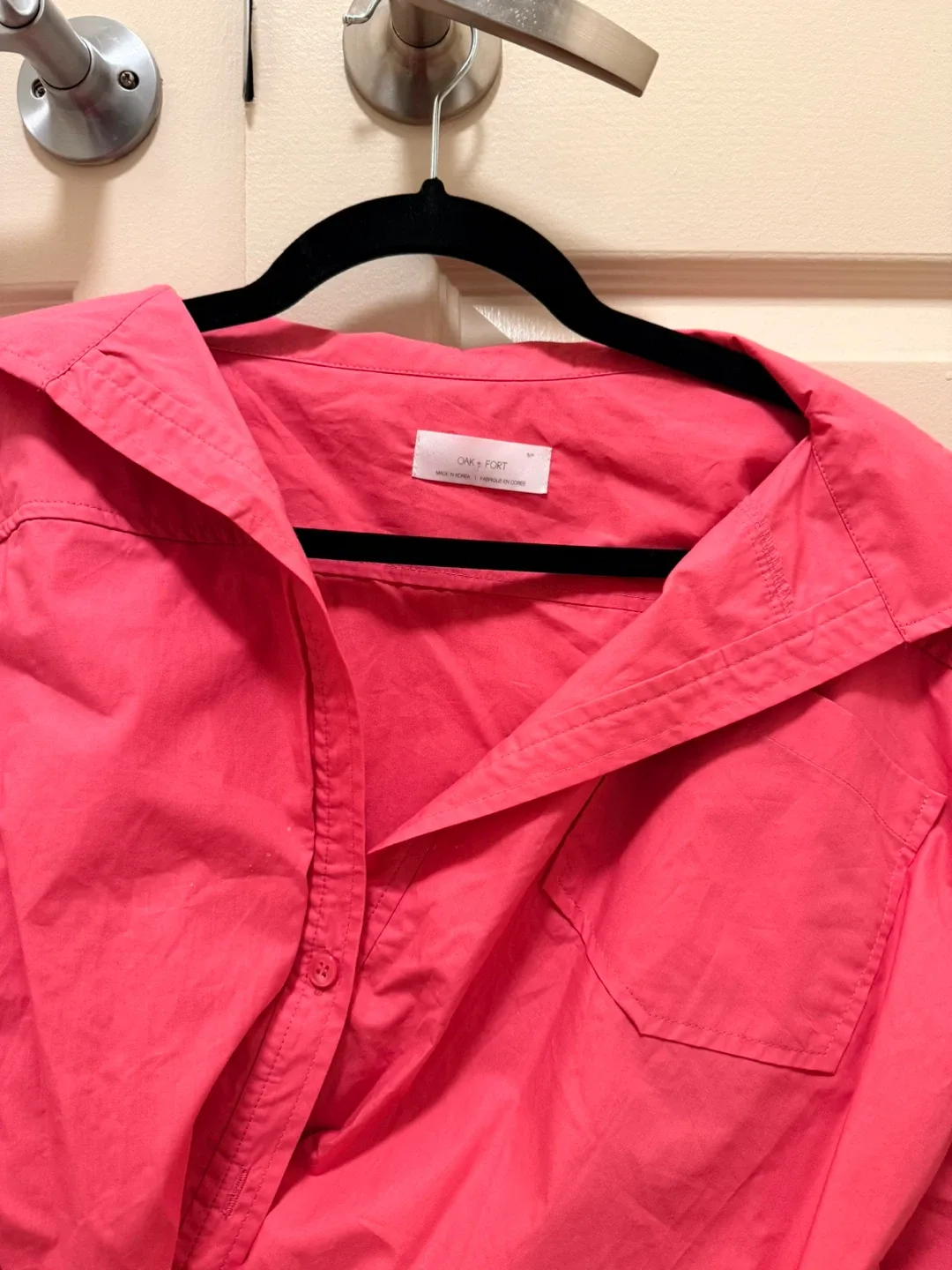 Oak + Fort Cropped Shirt - Size S image indicator(3)