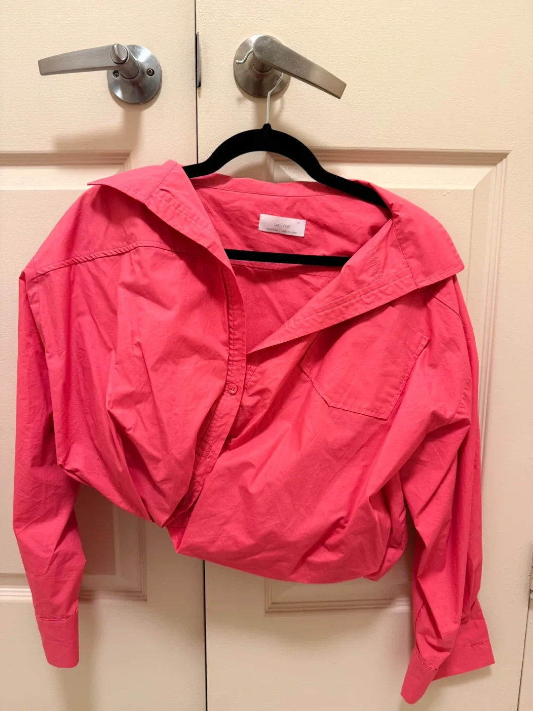 Oak + Fort Cropped Shirt - Size S image indicator(4)