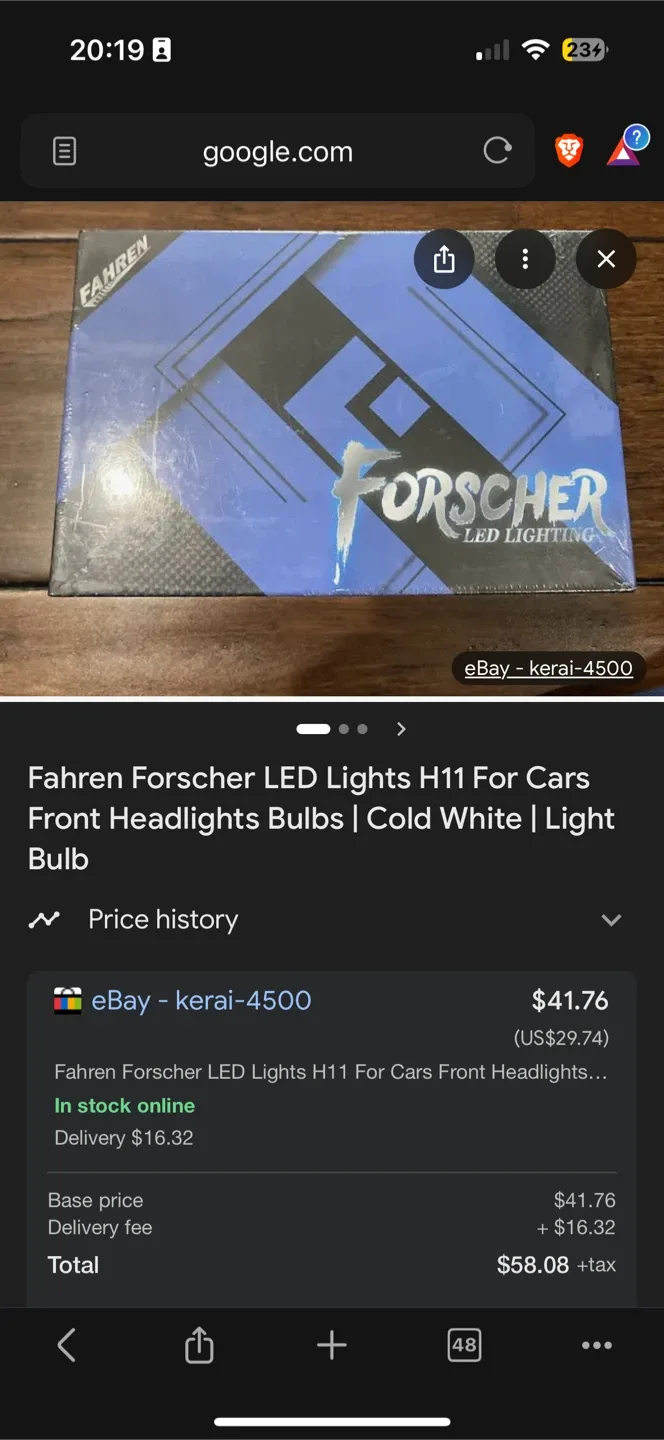 *New* Car Head Lamp H11 LED Light Bulbs image indicator(4)