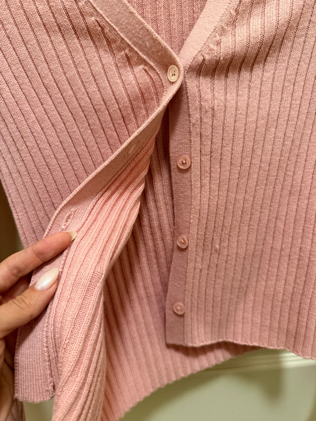 Wilfred Soft Pink Cardigan - Size S - photo 2