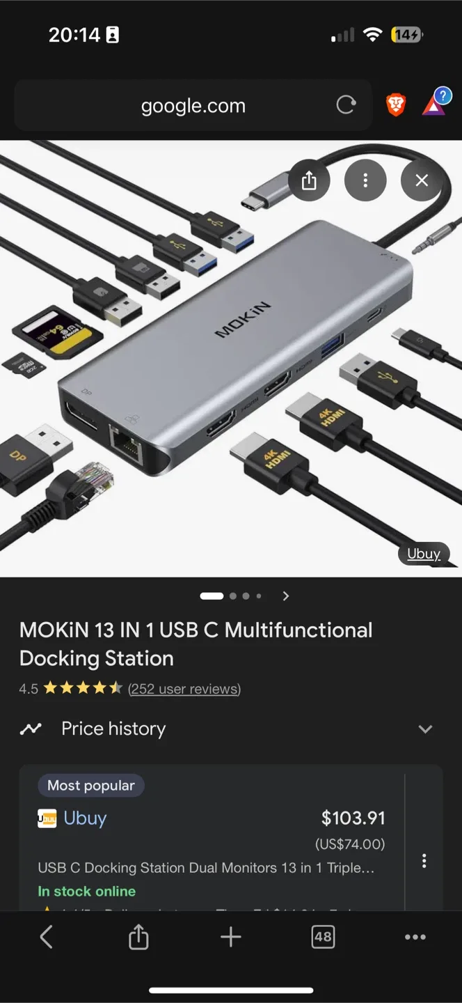 *New* 3 HDMI 13-in-1 MOKIN USB-C Multiport Hub image indicator(5)