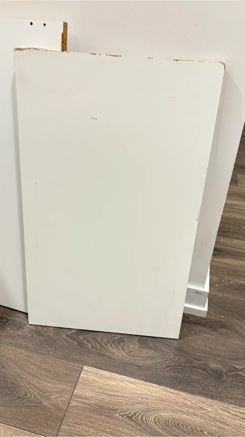 Three White wooden board - photo 3