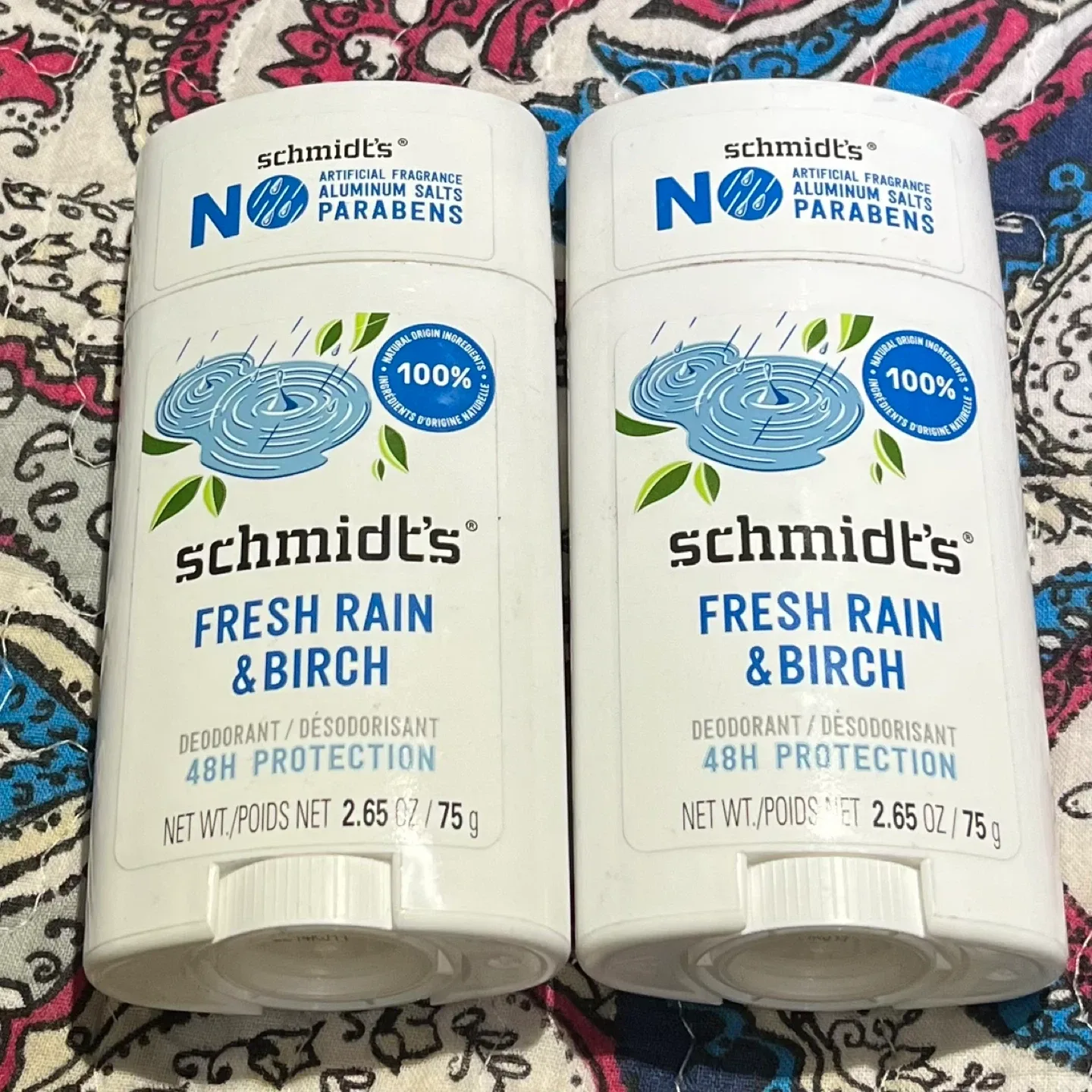 Schmidt's Fresh Rain & Birch Deodorant, 75g