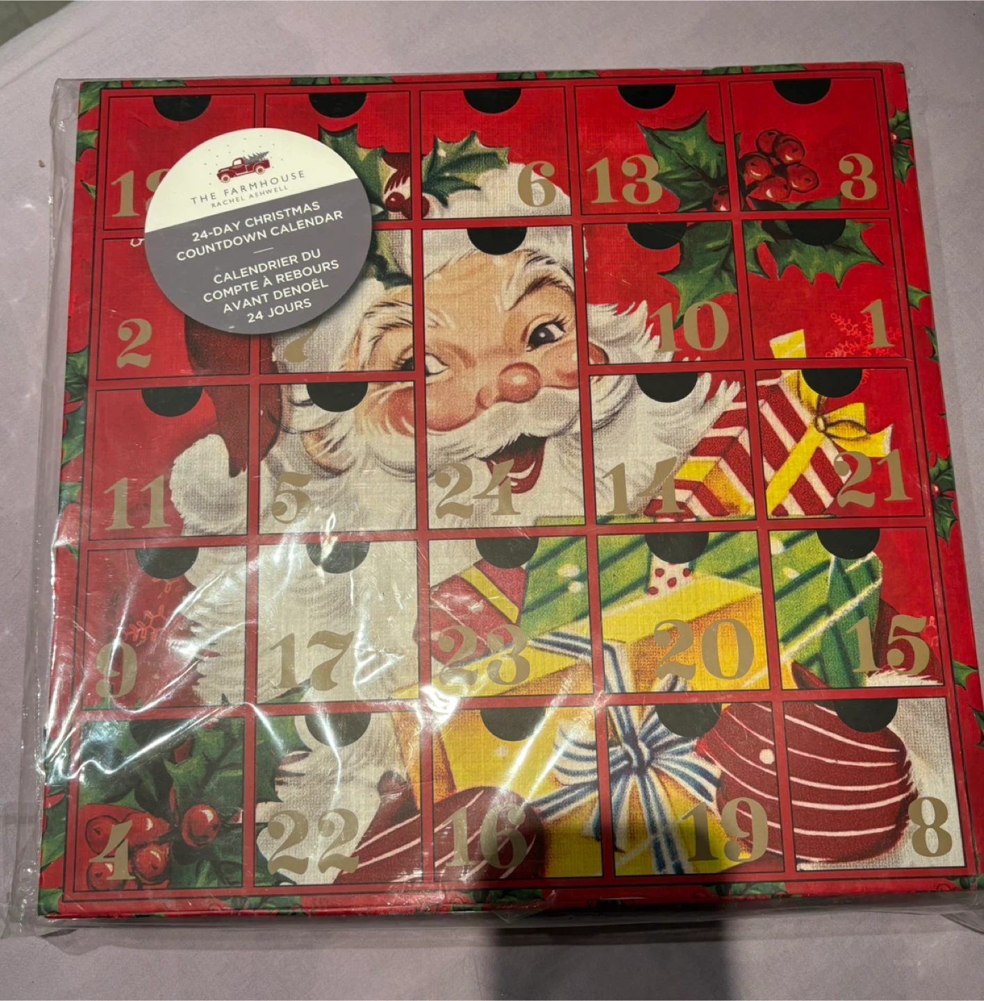 BNIB Christmas Countdown Advent Calendar with Santa Design