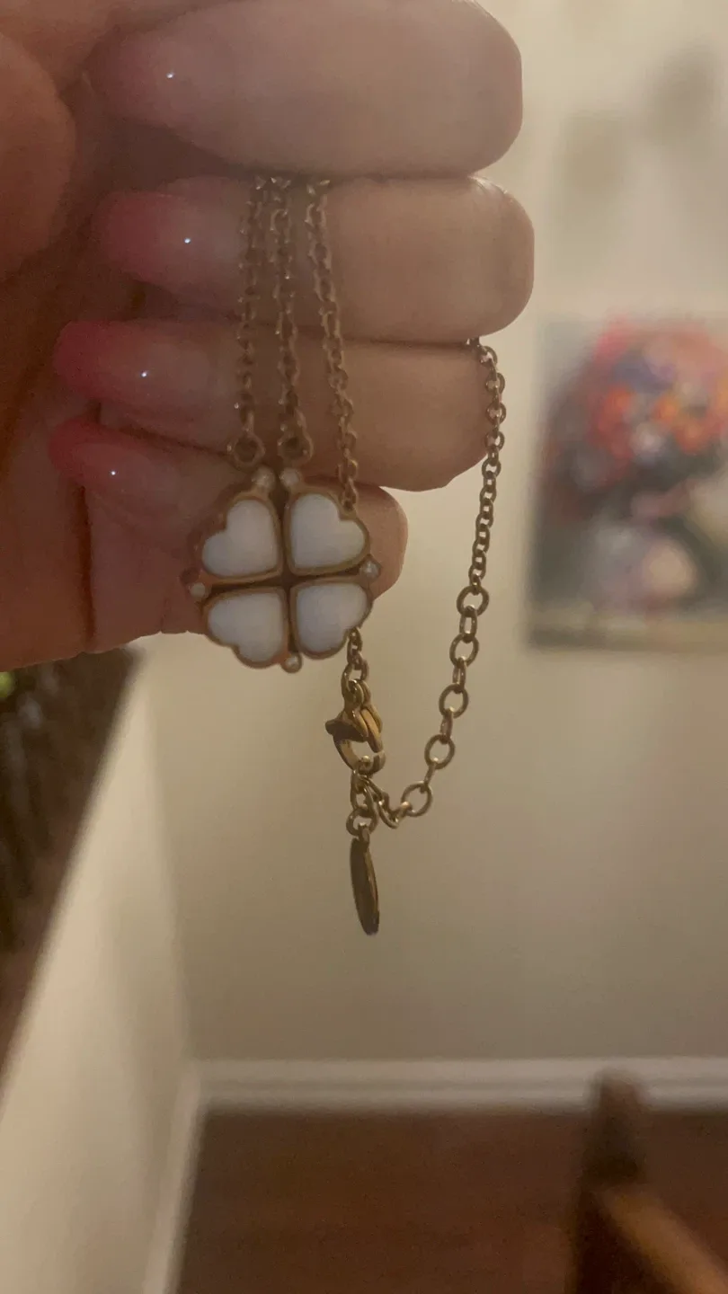 Alhambra Style Clover Necklace - Gold Tone