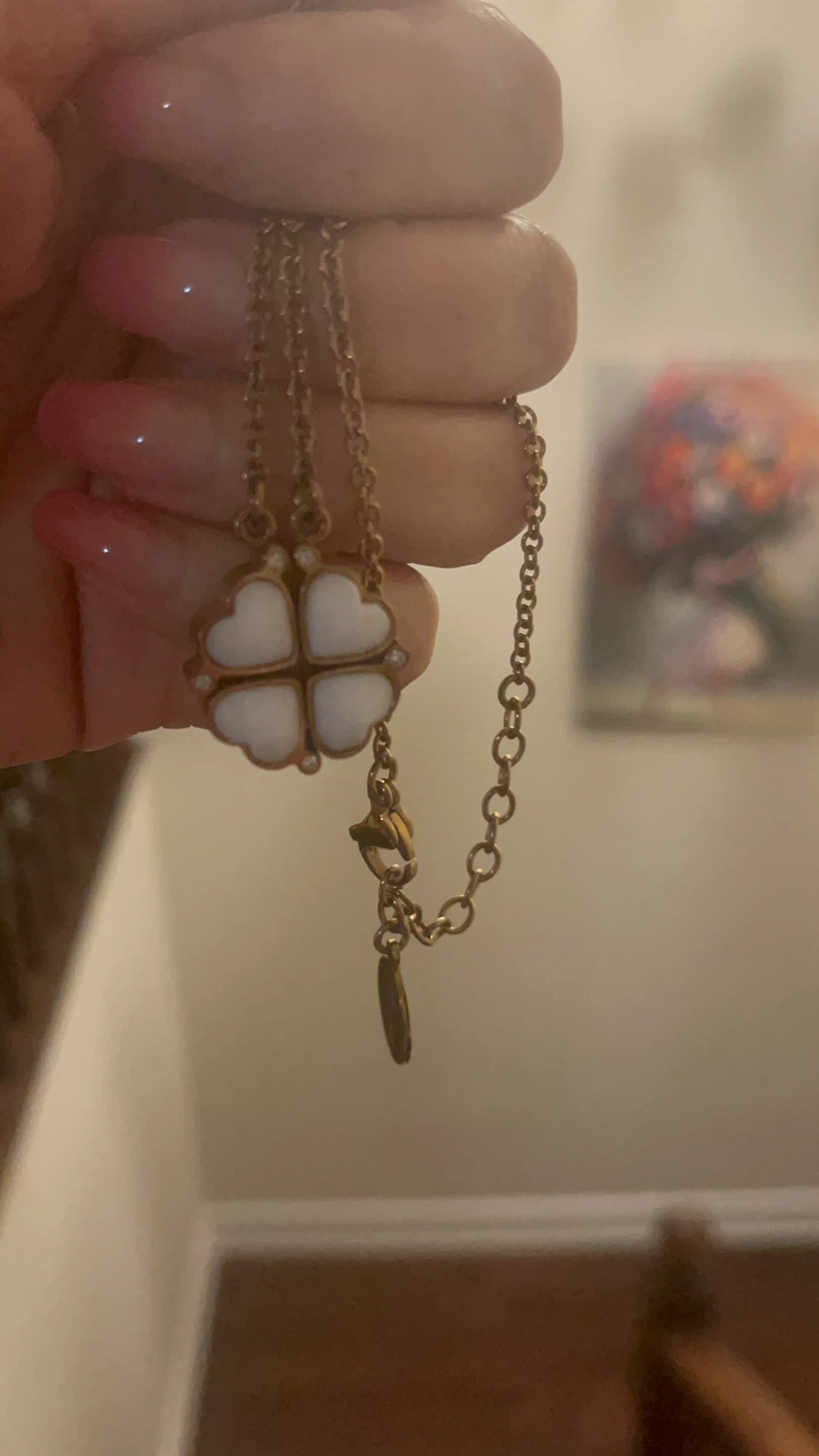 Alhambra Style Clover Necklace - Gold Tone - photo 3