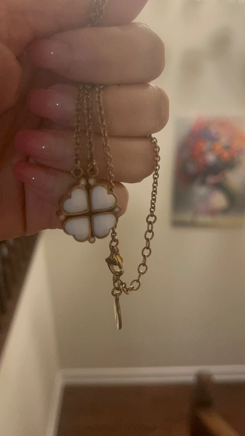 Alhambra Style Clover Necklace - Gold Tone - photo 2