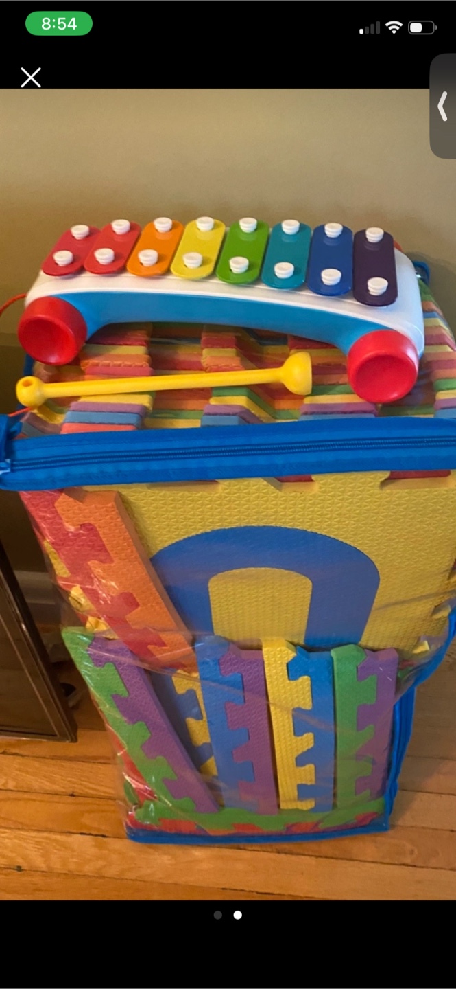 Kids Xylophone and Foam Play Mat Set