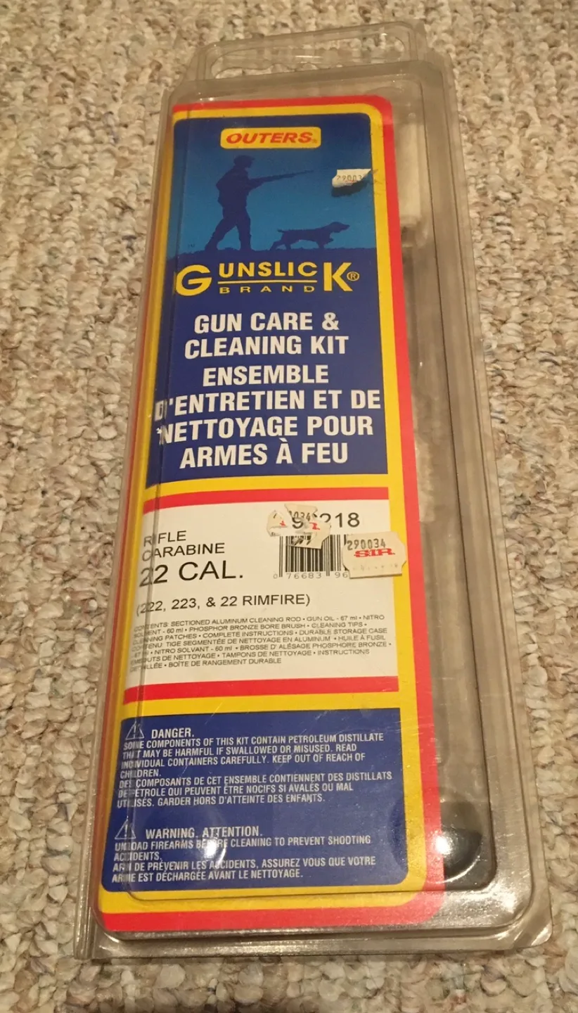 Outers Gunslick .22 Cal Rifle Cleaning Kit - New